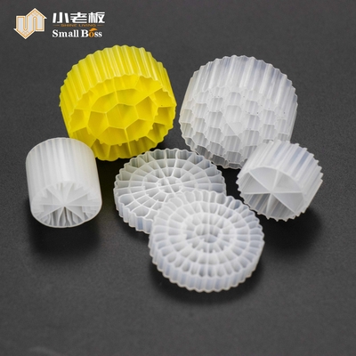 kopen PE38 Verhuisbed Biofilm Reactor Wit Natuurlijke kleur Virgin HDPE Materiaal Mbbr Drager online manufacture