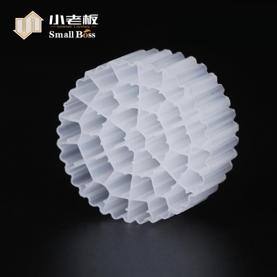 kopen PE37 HDPE-materiaal Wit plastic Mbbr Biofiltermedia voor afvalwaterzuivering online manufacture
