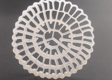 kopen grote oppervlakte 25*4 mm en witte maagdelijke HDPE-materiaal MBBR biofilmmedia online manufacture