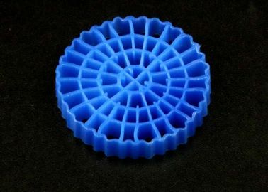 kopen Aquarium vijver vis blauwe kleur MBBR drijvende drager groot oppervlak >1200M2/M3 SBR technologie 25*4mm media online manufacture