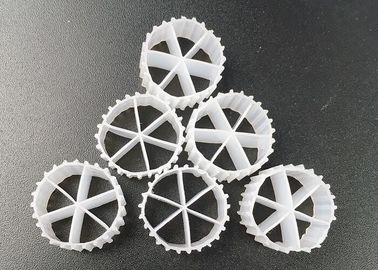 kopen MBBR BIOCELL hydroponics afvalwaterbehandeling 6 kamers 16*10mm witte kleur uioresistent lange levensduur vuldrager online manufacture