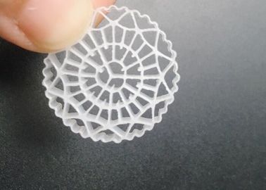 kopen hoge oppervlakte UV resistent mbbr bio media garnalen aquacultuur COD BOD verwijdering 25*5mm hdpe witte biochips online manufacture