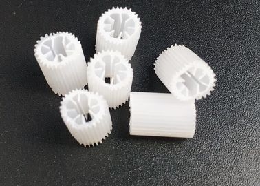 kopen MBBR Bio Media Zware grootte 5*10mm Wit maagdelijk HIPS materiaal Plastic Biocell Voor behandeling online manufacture