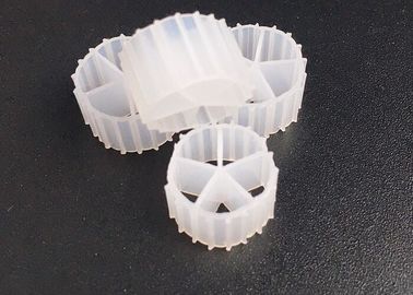 kopen Natuurlijke kleur MBBR Filter Media En Virgin HDPE Materiaal MBBR Bio Media Voor RAS 10 * 7mm online manufacture