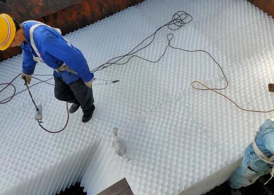kopen PP PVC honingraat buis Saff Media / Lamella Media voor waterbehandeling Wit online manufacture