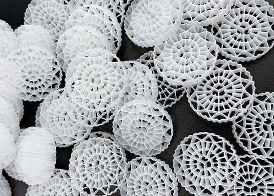kopen 100% maagdelijk HDPE FDA Safty White Nature Color MBBR Filter Media online manufacture