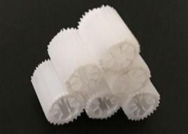 kopen Hoge oppervlakte MBBR Bio Media Witte kleur Zinkend HIPS materiaal online manufacture