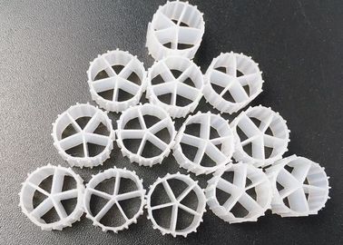 10*7mm MBBR drijvende drager vishouderij landgebaseerde aquacultuur hdpe milieu materiaal superkwaliteit witte kleur