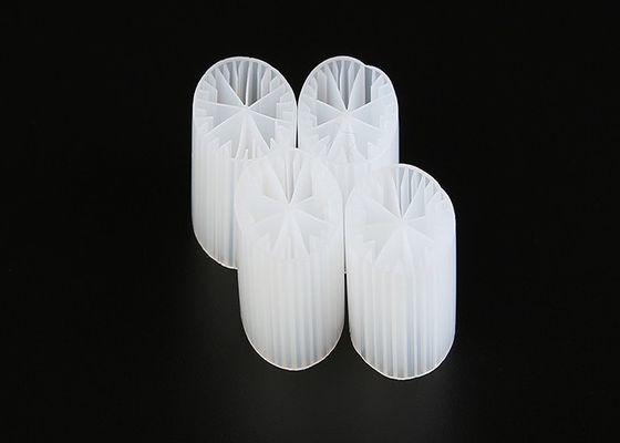 Maagde HDPE MBBR Plastic Filter Media met een goed oppervlak en witte kleur
