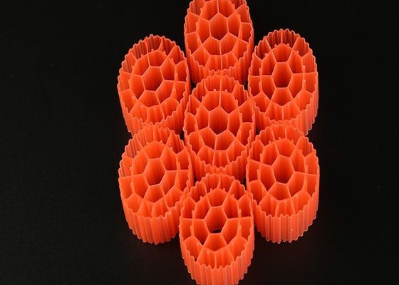 HDPE-materiaal K1 Filtermedium 25*10 mm Grootte en witte kleur Voor afvalwaterzuivering