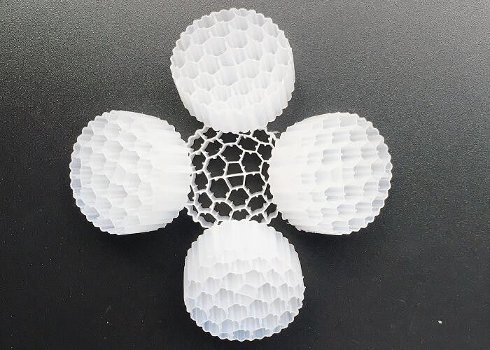 Activecell Biotube MBBR Plastic Filter Media Wit Kleur 800m2/M3