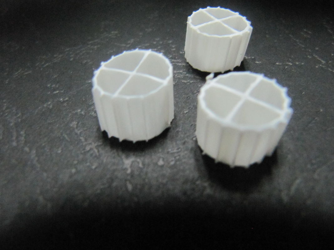 Geactiveerde MBBR Bio Media K1 met witte kleur en maagdelijk HDPE materiaal