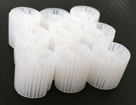 15*15 mm met witte kleur en nog niet vervaardigd HDPE-materiaal MBBR-filtermedia voor anaërobe tank