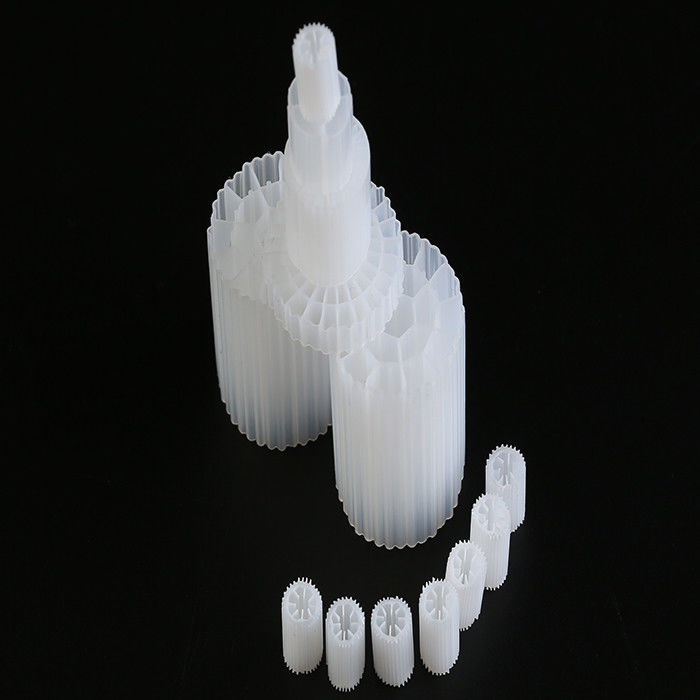 Hoge efficiëntie MBBR Bio Media K1 Micro Media 12mm X 9mm Wit kleur