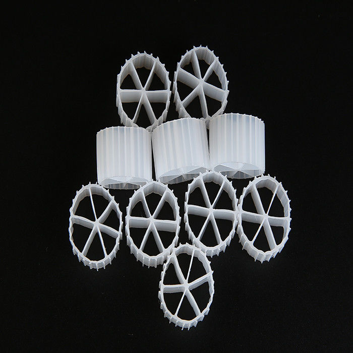 Milieuvriendelijke waterzuivering MBBR Bio Media beschermingstechnologie met lange levensduur Wit