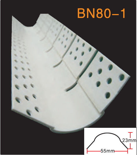 Witte PVC vinyl hoekkralen BN80 hoog impactbestendig loodvrij