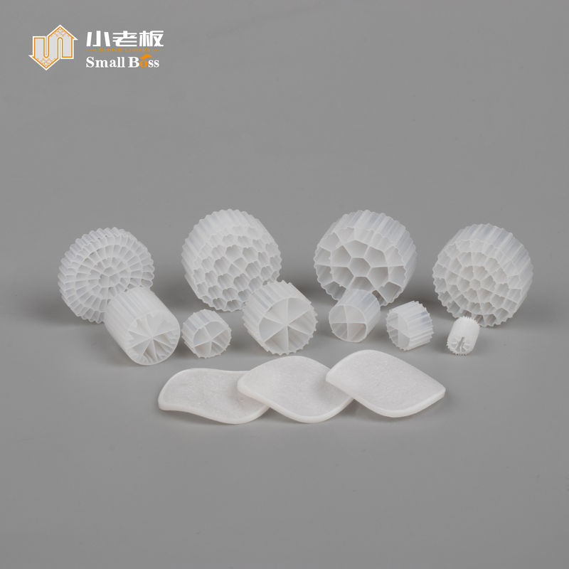 PE38 PE plastic materiaal FDA audit 800m2/m3 mbbr biofilter drager