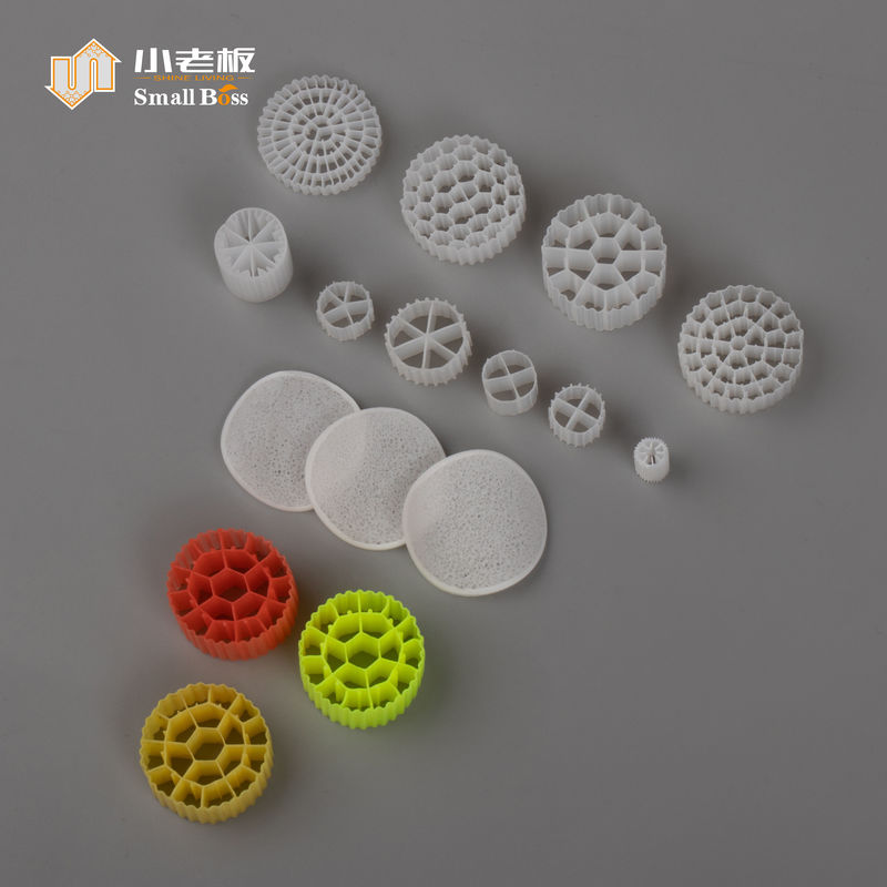 PE38 PE plastic materiaal FDA audit 800m2/m3 mbbr biofilter drager