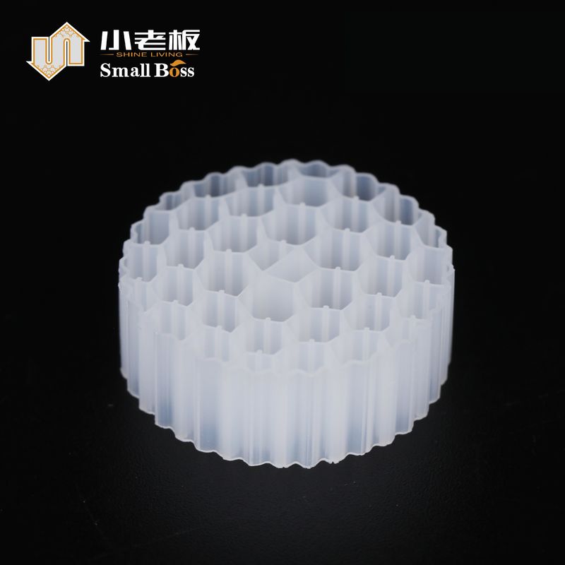 Betrouwbare fabrikant van geextrudeerde Mbbr Bio Media Mbbr Carrier Media PE38 filters voor recirculerende aquacultuursystemen