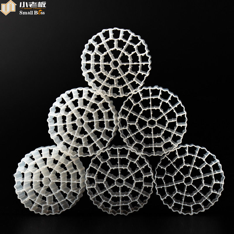 Grote specifieke oppervlakte PE37 zwevende filtermedia voor afvalwaterzuivering