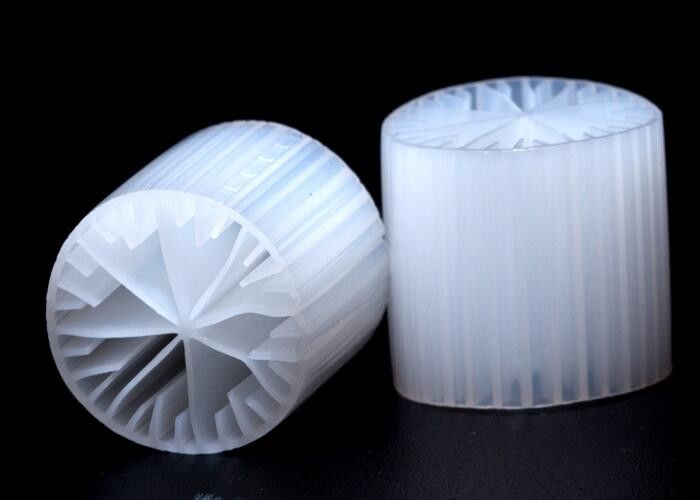 Virgin HDPE materiaal MBBR biopipe Filter media voor anaërobe tank 15*15mm Grootte