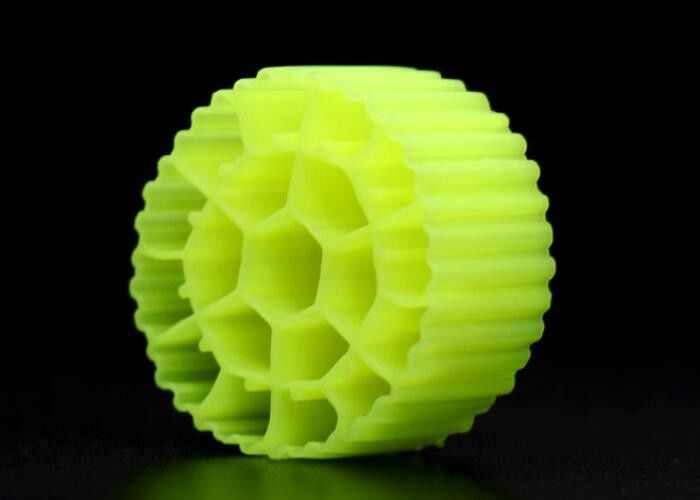 Geel Mbbr Plastic Bio Balls Filter Media Voor Aquarium 25mm X 12mm Warm Mould