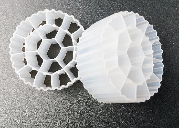 19 gaten 25*10 mm Wit Biomassa Filter Drager UV-bestendige Biofilm Media