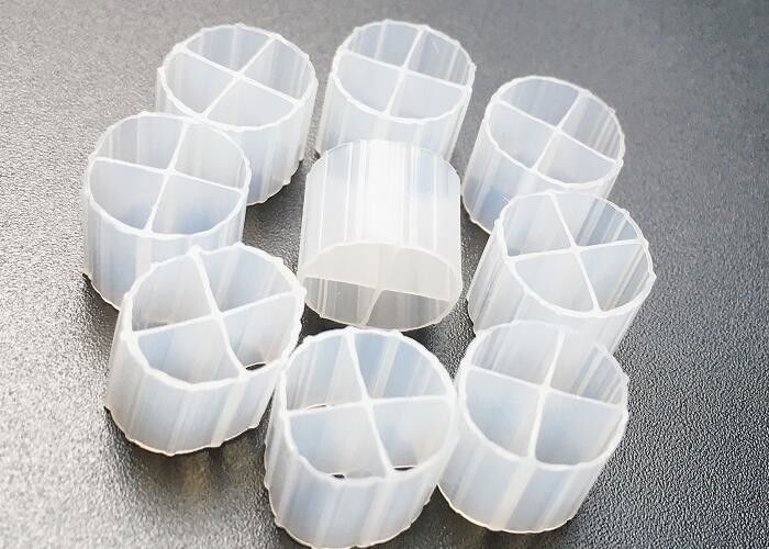 PE01 KALDNES SBR Proces Mbbr Filtermedium 12*9mm HDPE Veilig materiaal