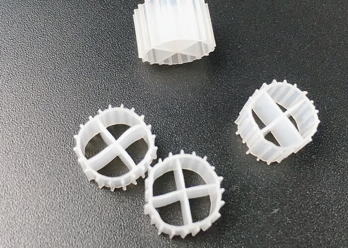 Kaldnes MBBR Bio Filter Media Floating Moving Bed Biofilm Reactor Aquarium witte kleur 11*7mm