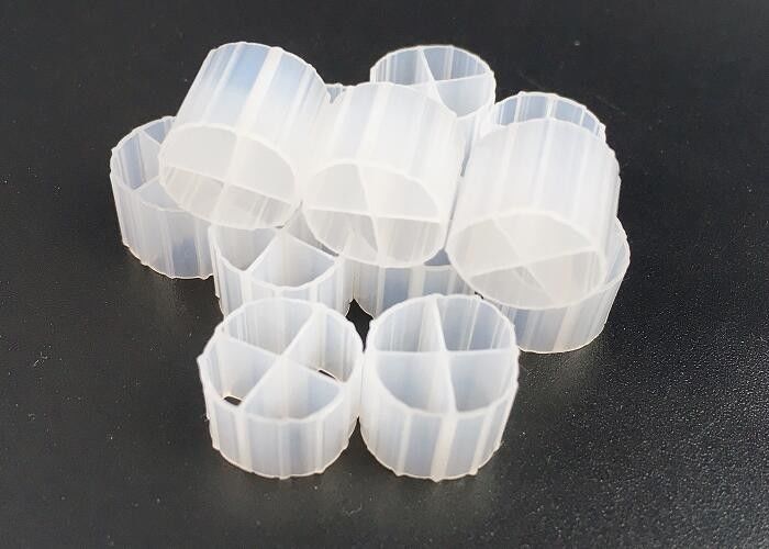 Hoge efficiëntie MBBR Bio Media K1 Micro Media 12mm X 9mm Wit kleur