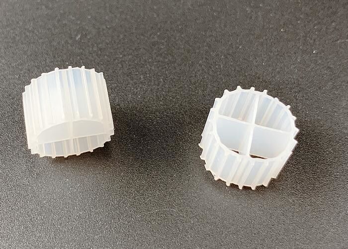 11*7mm MBBR Bio Filter Media K1 met witte kleur en maagdelijk HDPE materiaal