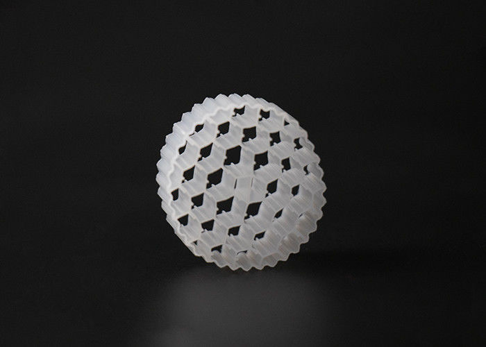 Witte kleur Hdpe materiaal 38 gaten MBBR Carrier Virgin PE