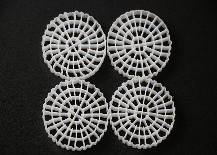 25*4mm PE64 K5 MBBR Bio Media K5 Witte kleur en maagdelijk HDPE materiaal voor RAS-systeem