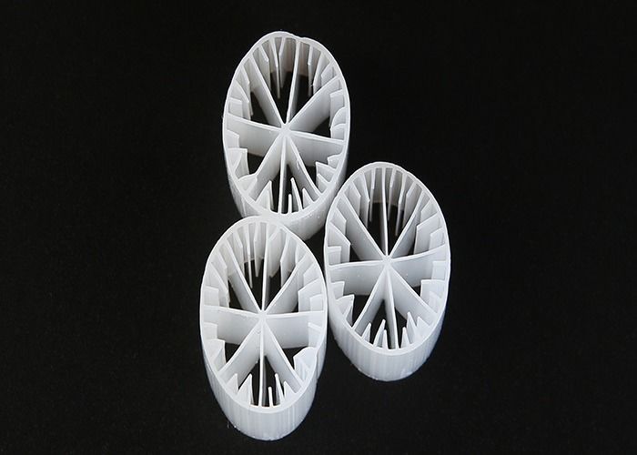 Plastic Material MBBR Bio Media Virgin HDPE En Wit Kleur 15*15mm Grootte Voor Water