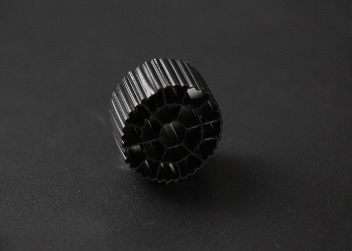 Zwarte kleur 25*12 mm Mbbr Biofiltermedium HDPE-materiaal