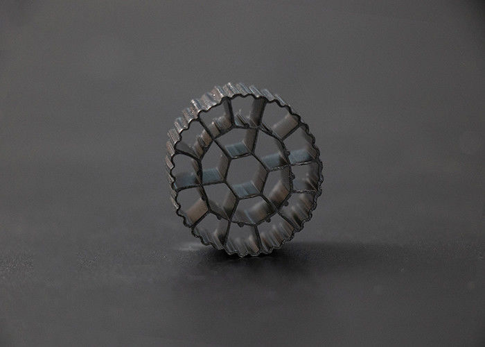 Zwarte kleur 25*12 mm Mbbr Biofiltermedium HDPE-materiaal