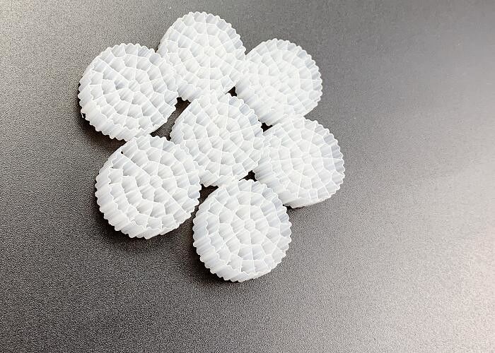 Plastic Bio Media Airation Equipment IFAS MBBR K1 Filter Media Witte kleur