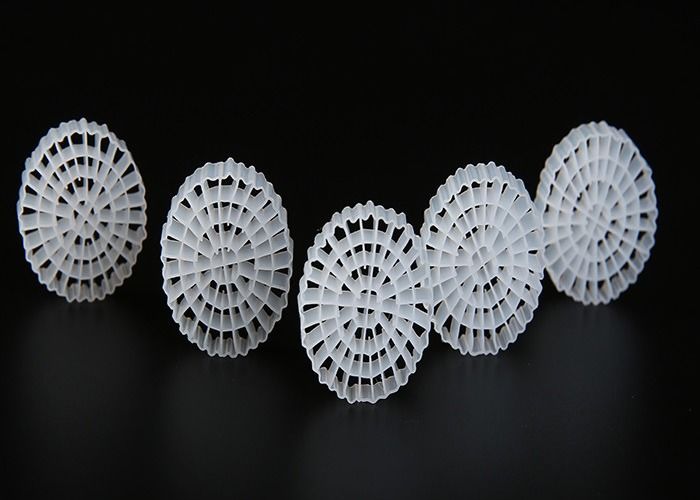 Hoge oppervlakte K1 Filtermedia Wit maagdelijk HDPE-materiaal Energiebesparing