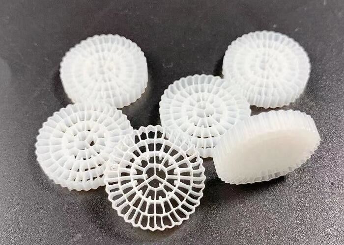 HDPE Mbbr Drager Biofilter voor ophangende bedden op visboerderijen 25x4MM