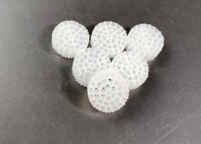 Biotube Biopipe Biobollen Biocell Filter Media Wit kleur HDPE materiaal