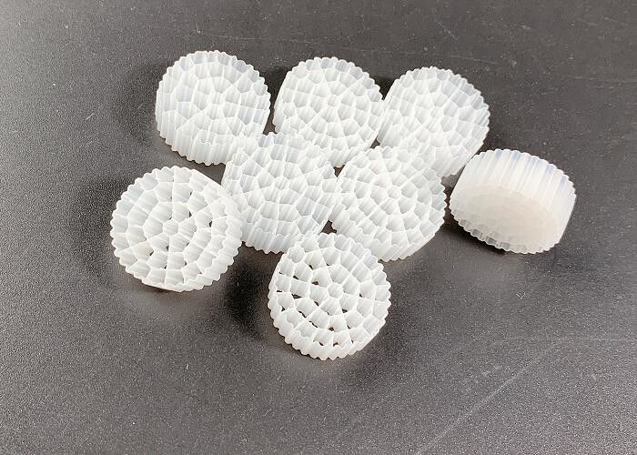 Witte kleur SBR Proceswaterbehandeling MBBR Filtermedia ROHS REACH