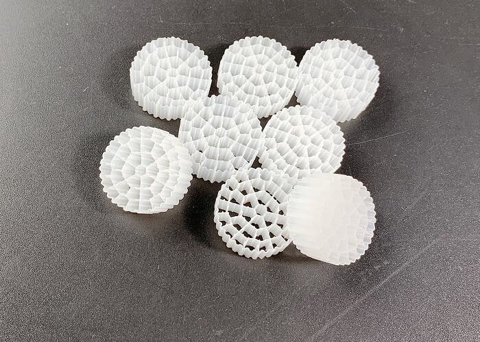 Witte kleur SBR Proceswaterbehandeling MBBR Filtermedia ROHS REACH