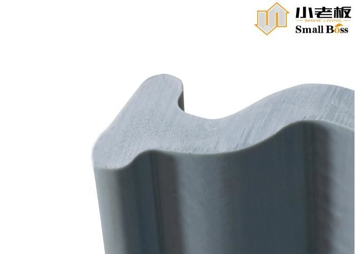 Grijze kleur vinyl PVC plaat stapel aangepast Z-type extrusie
