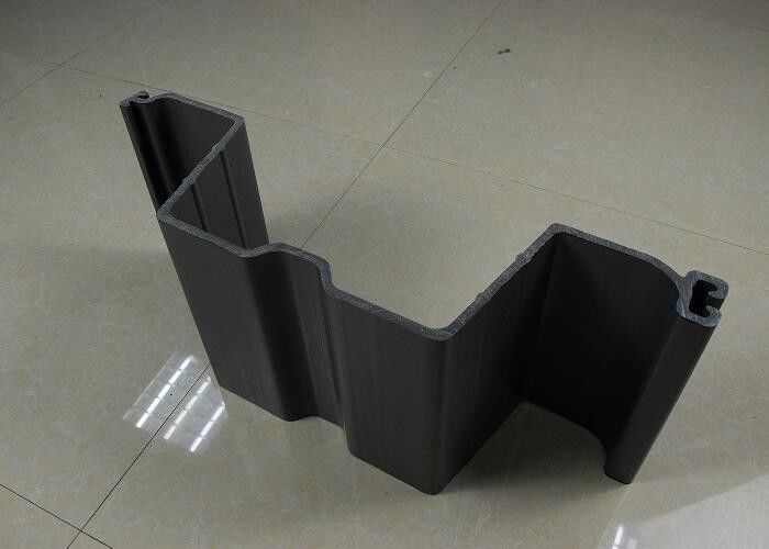 Vinyl PVC-extrusieplaat Plastic Pile U-vormig Grijze kleur