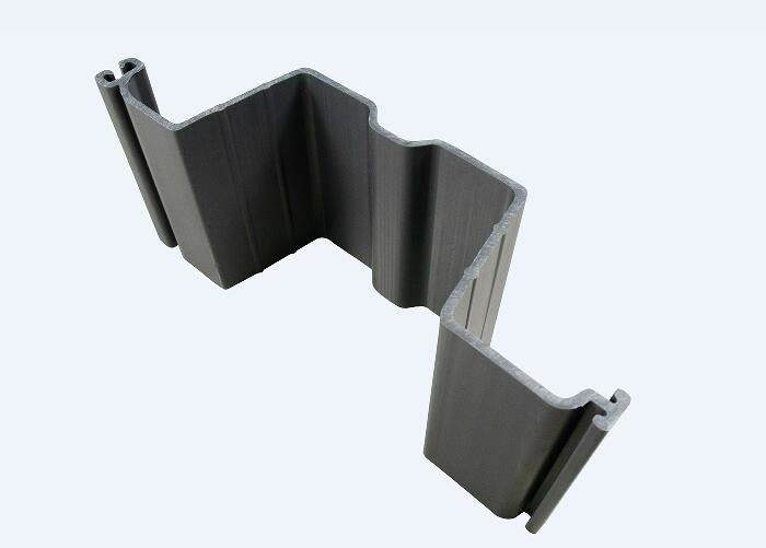 PVC-vinyl-extrusie U-type plaat Stapel Grijs 10 mm Dikte
